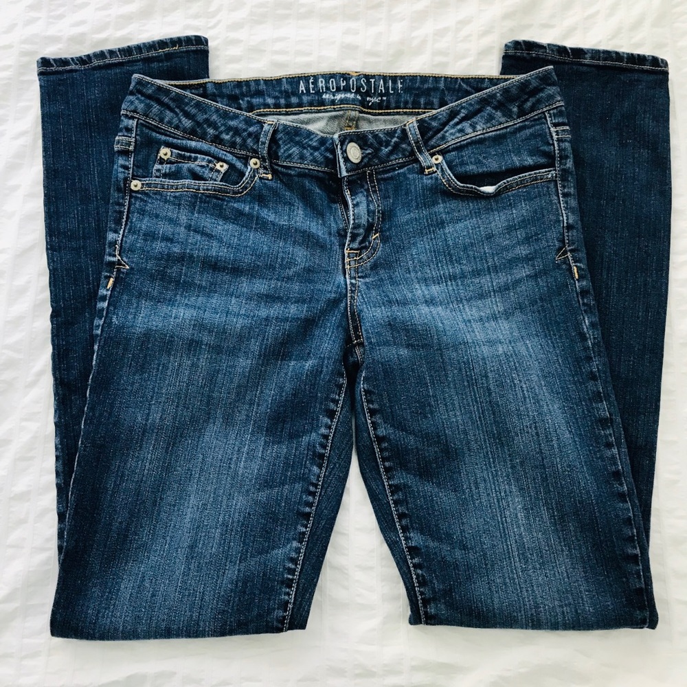 Blue skinny jeans